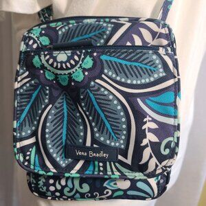 Vera Bradley Mini-Hipster Crossbody, Blue Island Medallion